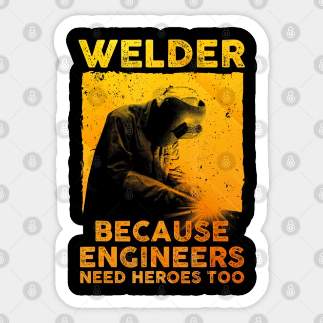 Best Welding Art Men Dad Migtig Welder Lover Metal Workers Sticker by Mitsue Kersting